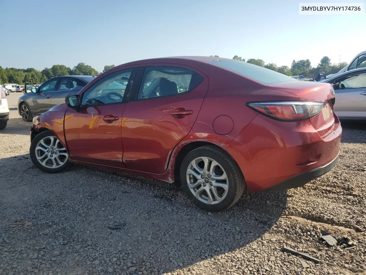 2017 Toyota Yaris Ia VIN: 3MYDLBYV7HY174736 Lot: 71002724