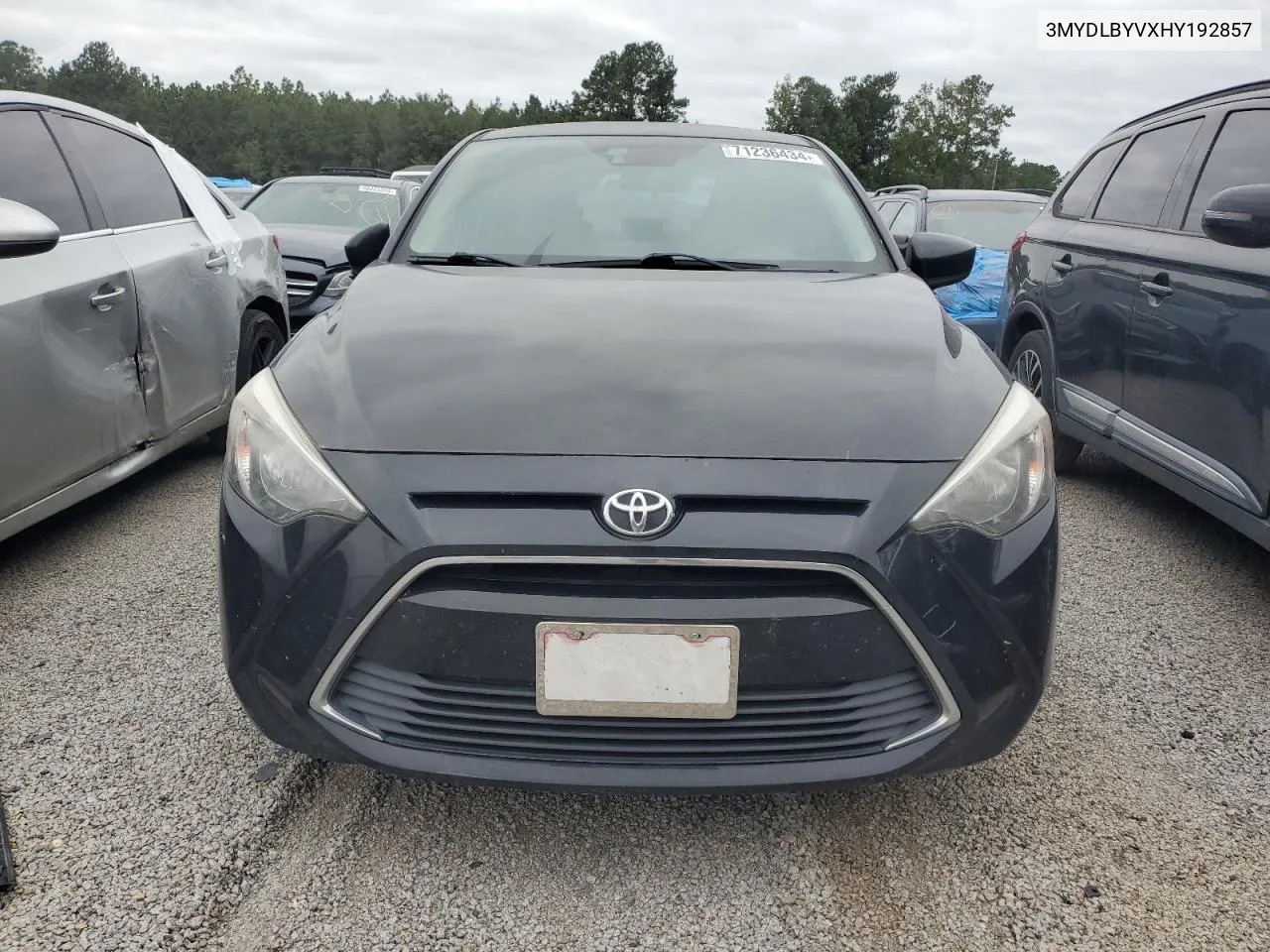 3MYDLBYVXHY192857 2017 Toyota Yaris Ia