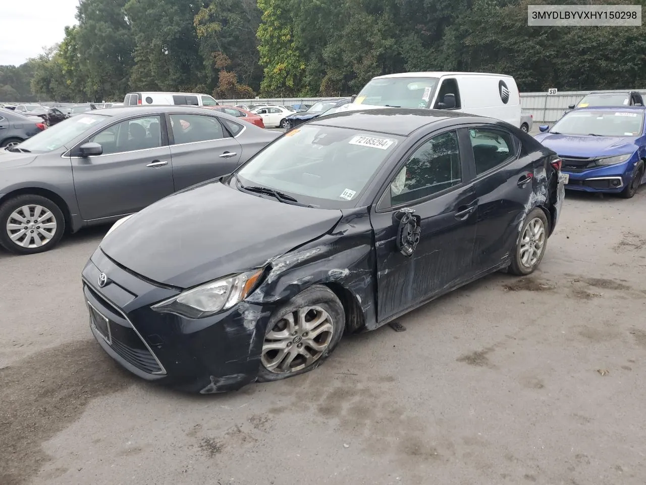 2017 Toyota Yaris Ia VIN: 3MYDLBYVXHY150298 Lot: 72185294