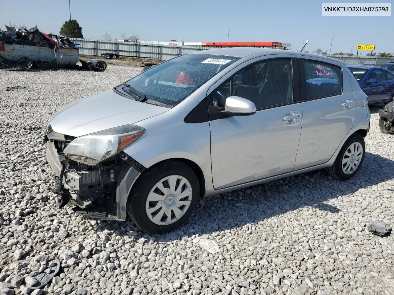 2017 Toyota Yaris L VIN: VNKKTUD3XHA075393 Lot: 73590474