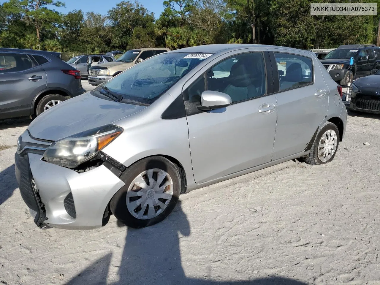 2017 Toyota Yaris L VIN: VNKKTUD34HA075373 Lot: 75069764