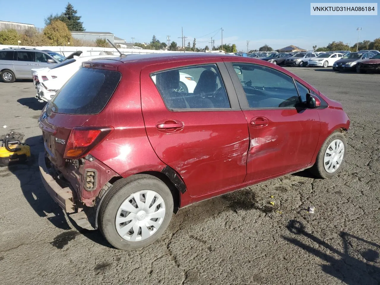 2017 Toyota Yaris L VIN: VNKKTUD31HA086184 Lot: 77138054