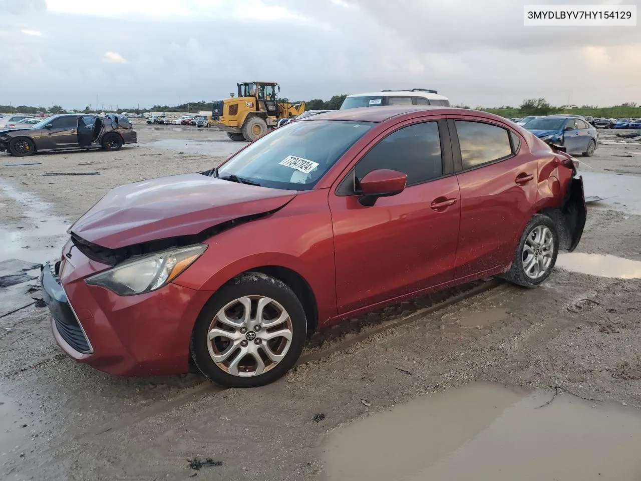 2017 Toyota Yaris Ia VIN: 3MYDLBYV7HY154129 Lot: 77347024