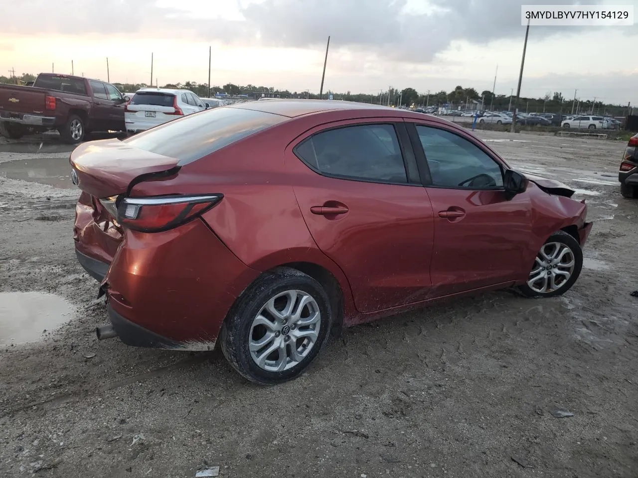 2017 Toyota Yaris Ia VIN: 3MYDLBYV7HY154129 Lot: 77347024