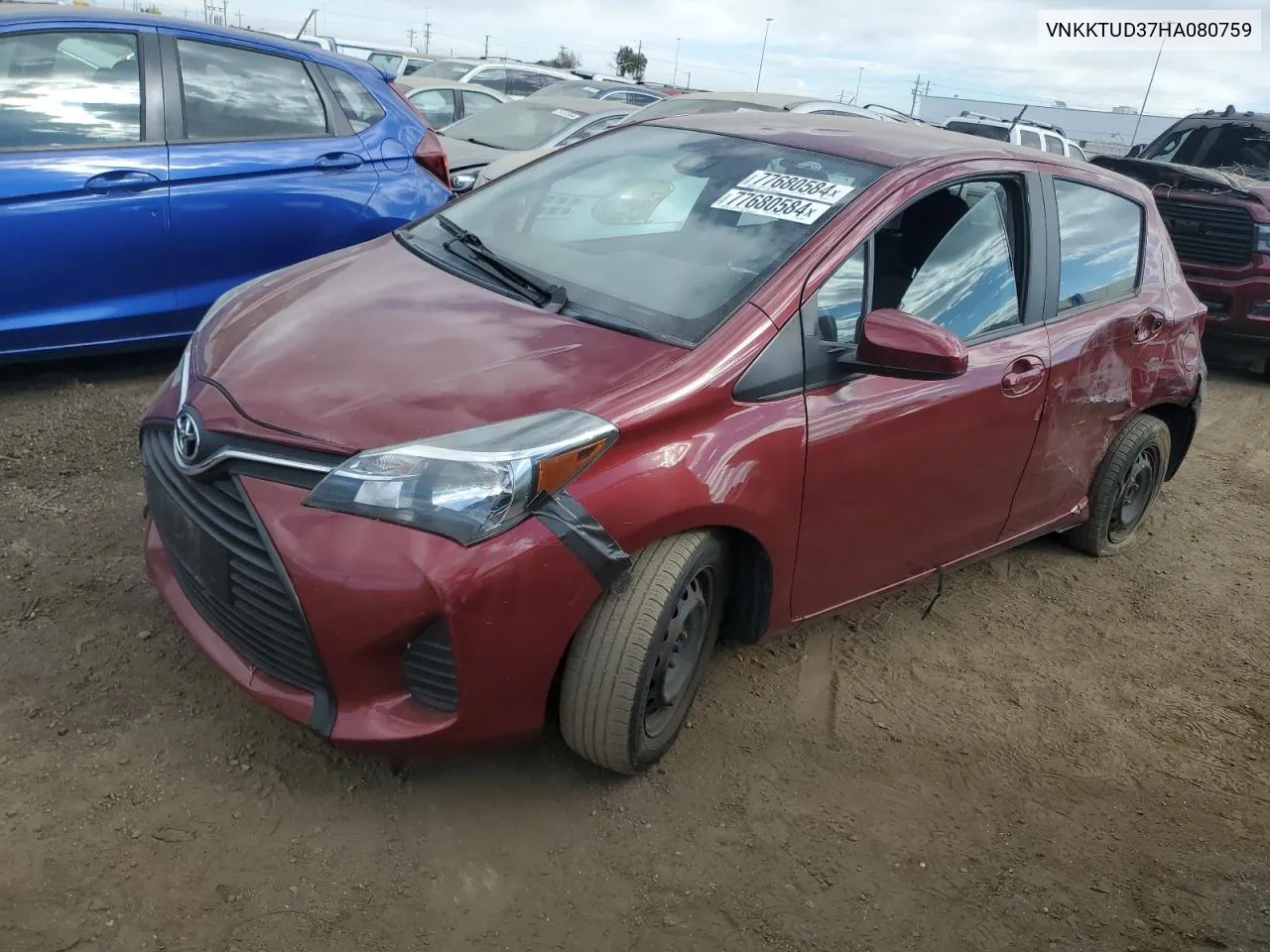 VNKKTUD37HA080759 2017 Toyota Yaris L