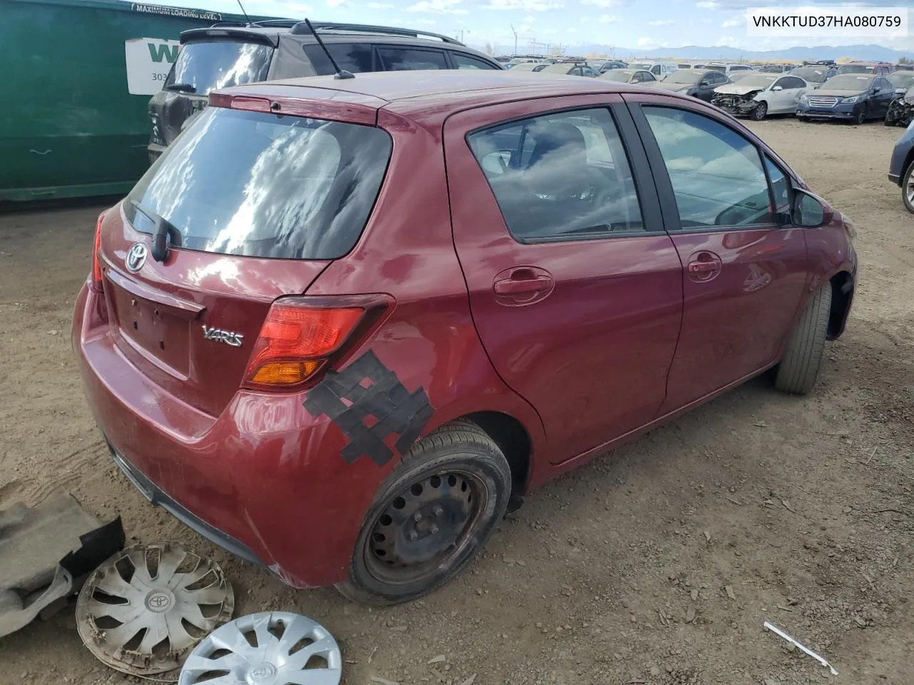 VNKKTUD37HA080759 2017 Toyota Yaris L