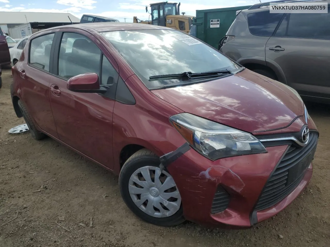 VNKKTUD37HA080759 2017 Toyota Yaris L