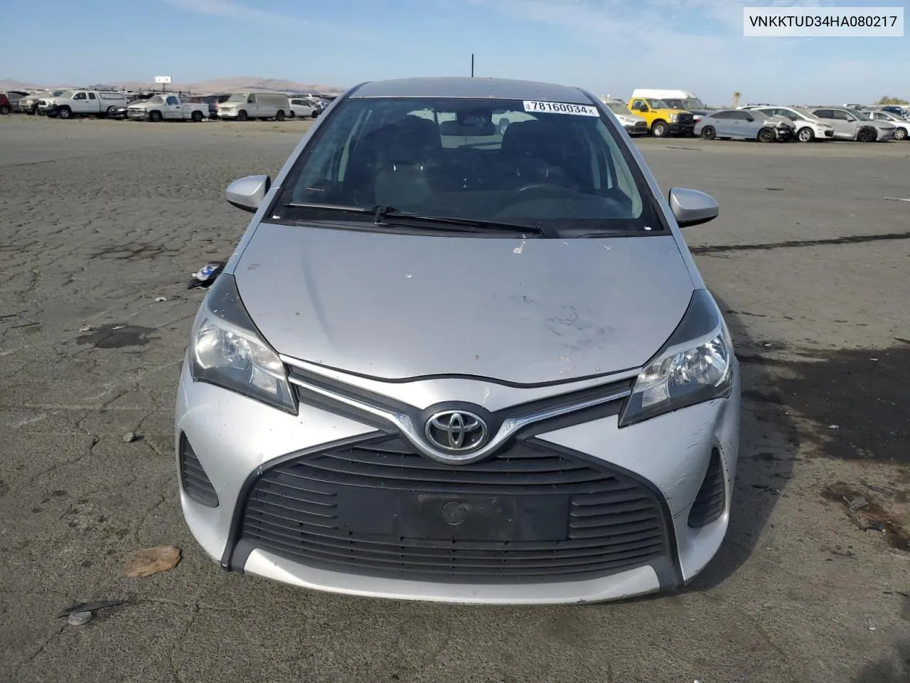 2017 Toyota Yaris L VIN: VNKKTUD34HA080217 Lot: 78160034