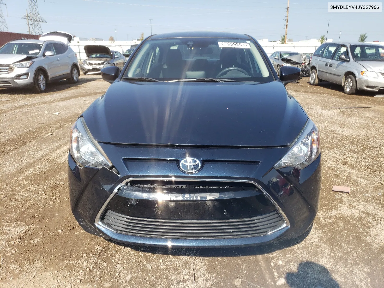 2018 Toyota Yaris Ia VIN: 3MYDLBYV4JY327966 Lot: 67689854