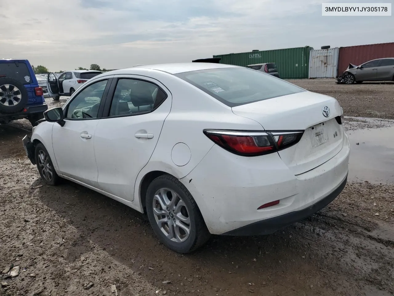 3MYDLBYV1JY305178 2018 Toyota Yaris Ia