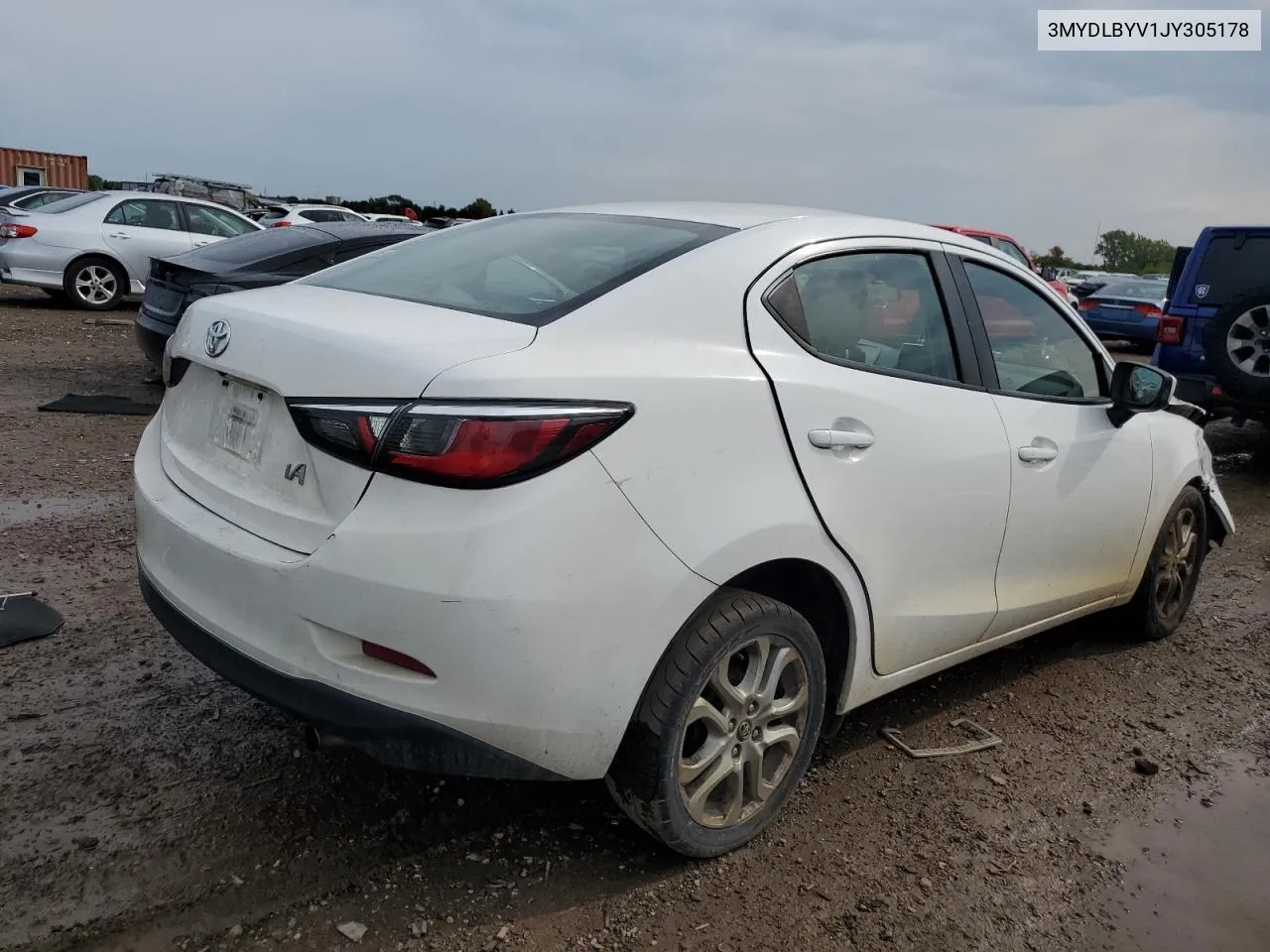 3MYDLBYV1JY305178 2018 Toyota Yaris Ia