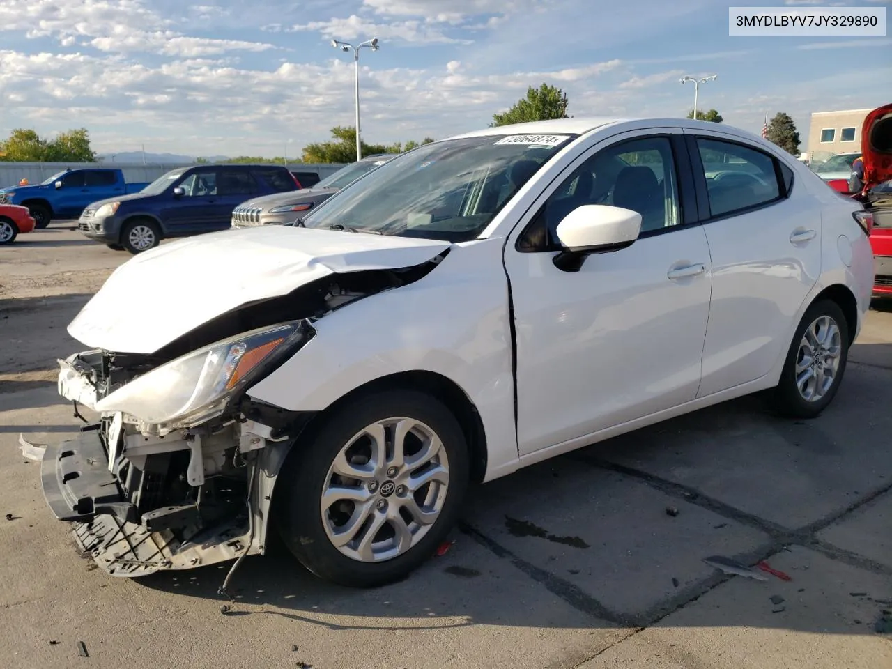 2018 Toyota Yaris Ia VIN: 3MYDLBYV7JY329890 Lot: 73064874