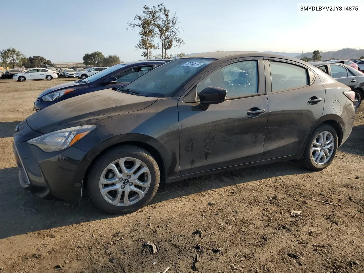 2018 Toyota Yaris Ia VIN: 3MYDLBYV2JY314875 Lot: 73734574