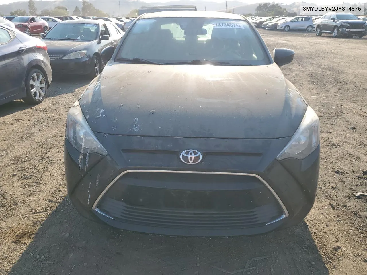 2018 Toyota Yaris Ia VIN: 3MYDLBYV2JY314875 Lot: 73734574