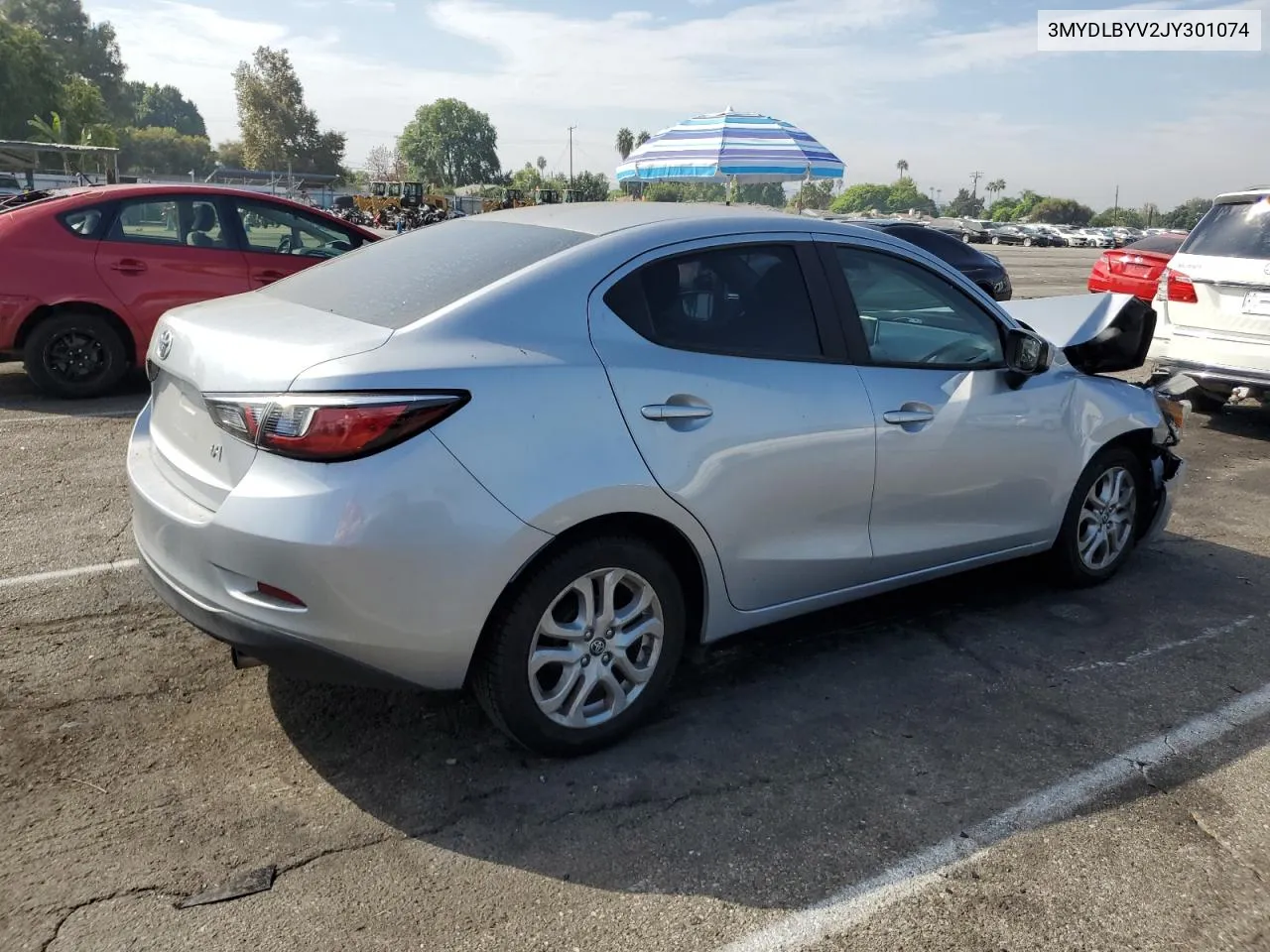 2018 Toyota Yaris Ia VIN: 3MYDLBYV2JY301074 Lot: 74153954