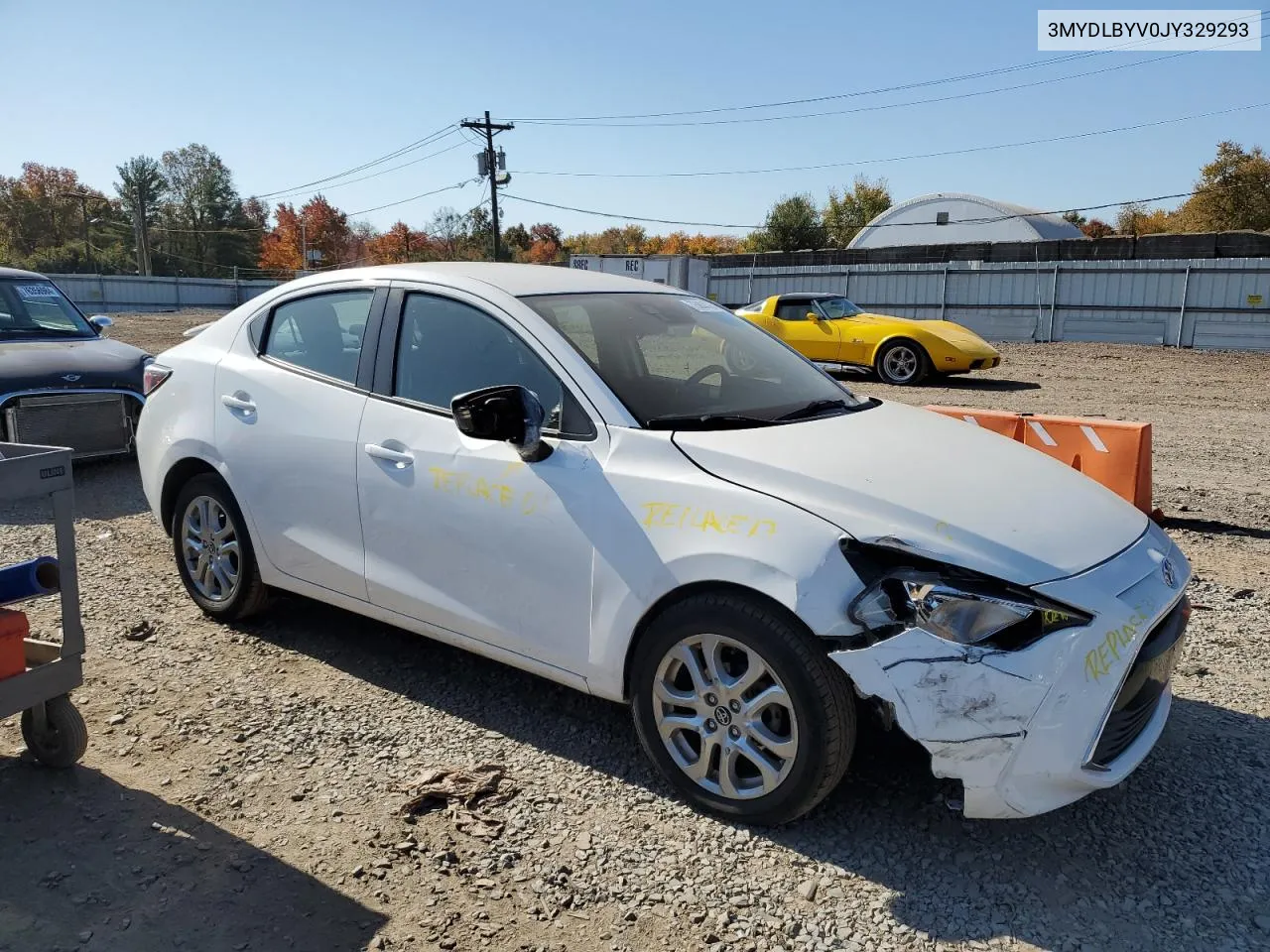 2018 Toyota Yaris Ia VIN: 3MYDLBYV0JY329293 Lot: 76804784