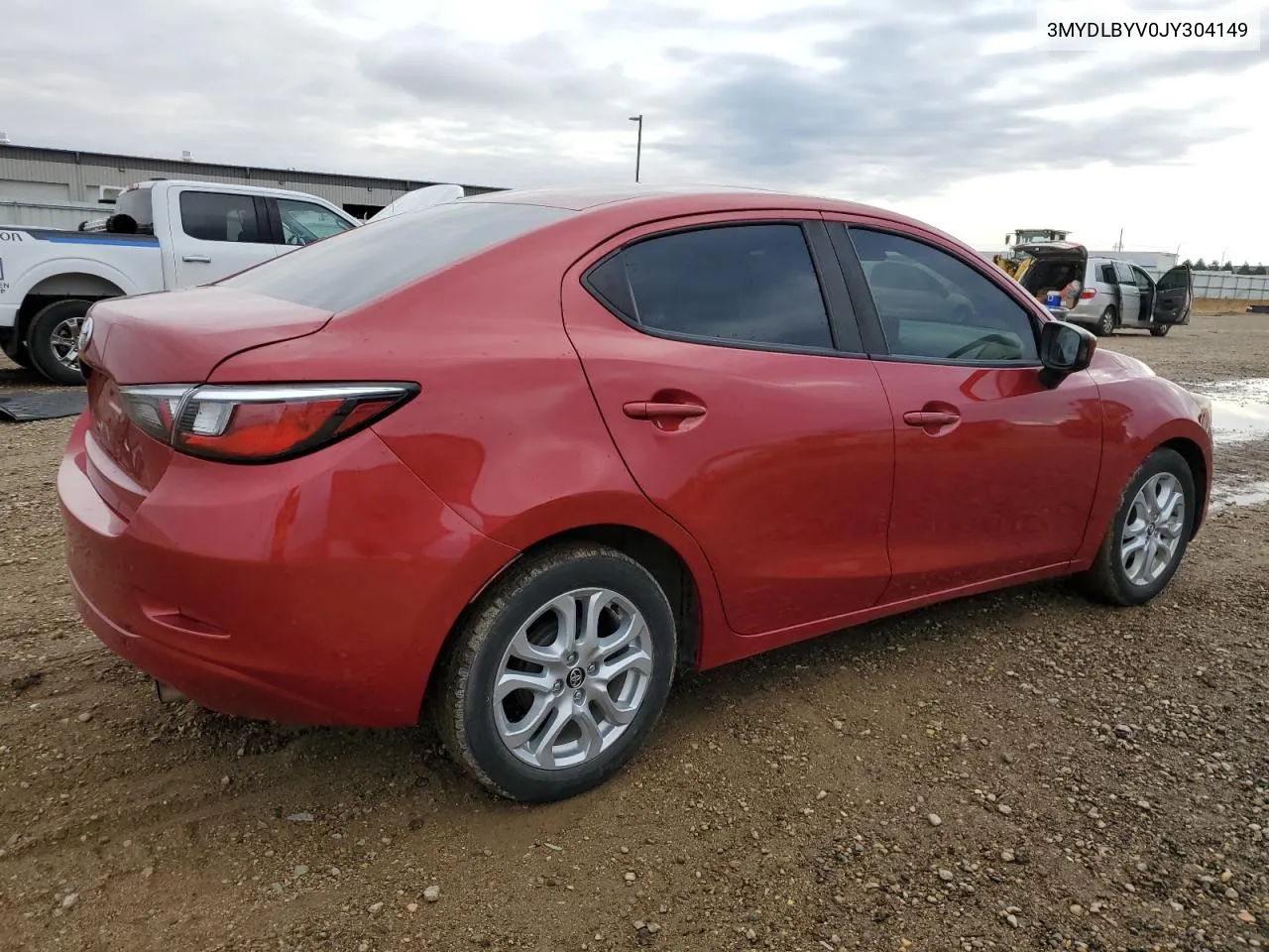 2018 Toyota Yaris Ia VIN: 3MYDLBYV0JY304149 Lot: 77752934