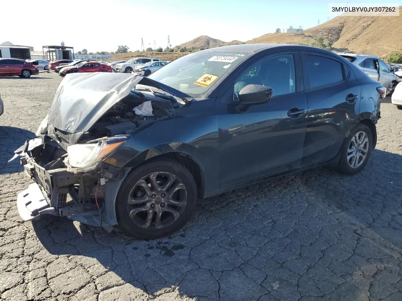 2018 Toyota Yaris Ia VIN: 3MYDLBYV0JY307262 Lot: 78373444