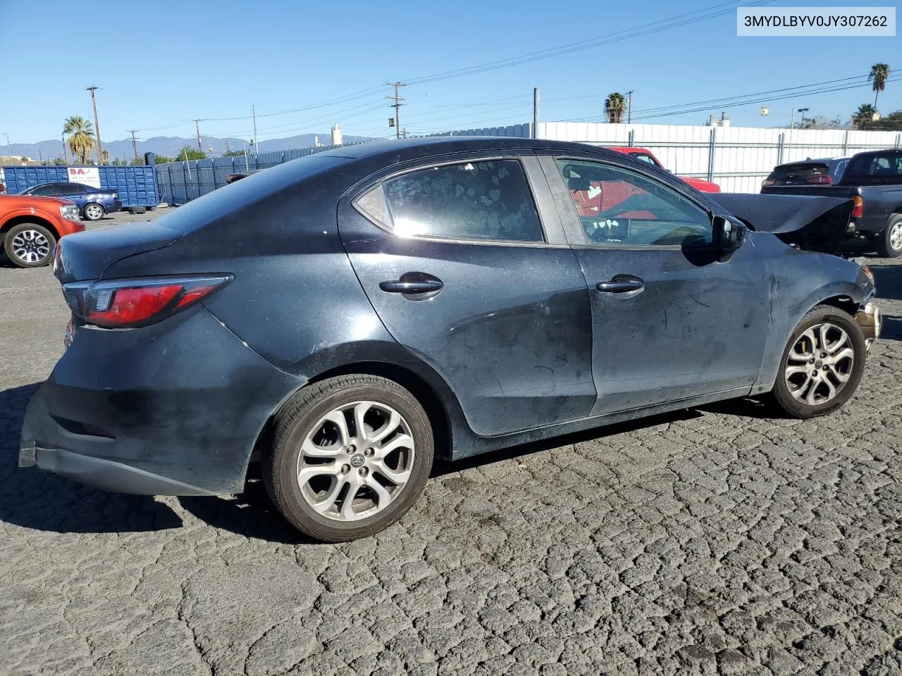 2018 Toyota Yaris Ia VIN: 3MYDLBYV0JY307262 Lot: 78373444