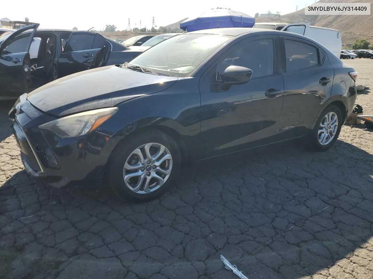 2018 Toyota Yaris Ia VIN: 3MYDLBYV6JY314409 Lot: 78454294