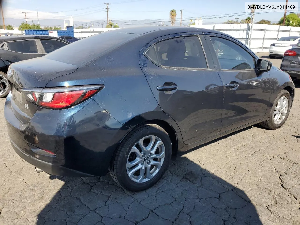 2018 Toyota Yaris Ia VIN: 3MYDLBYV6JY314409 Lot: 78454294