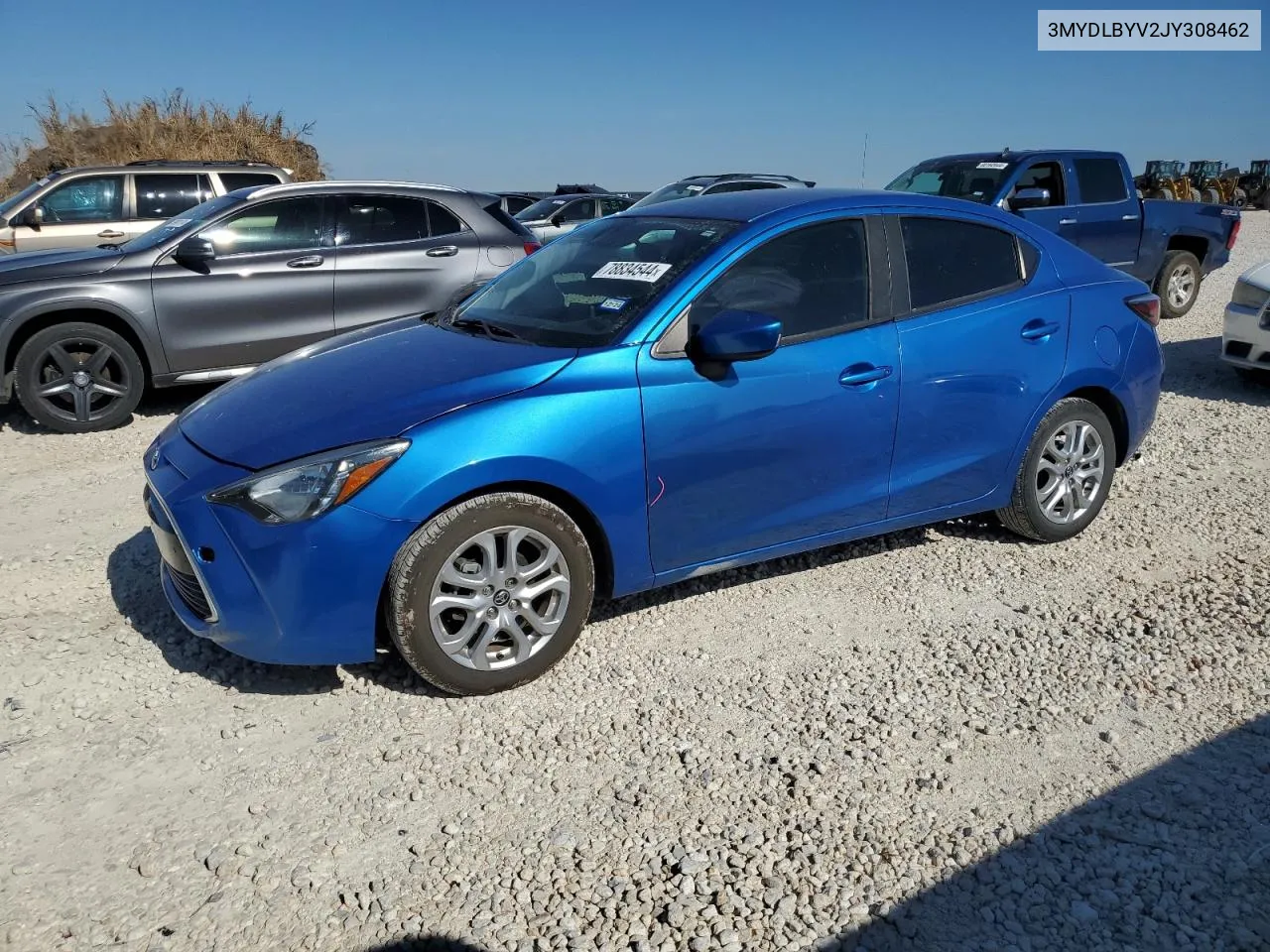 2018 Toyota Yaris Ia VIN: 3MYDLBYV2JY308462 Lot: 78834544