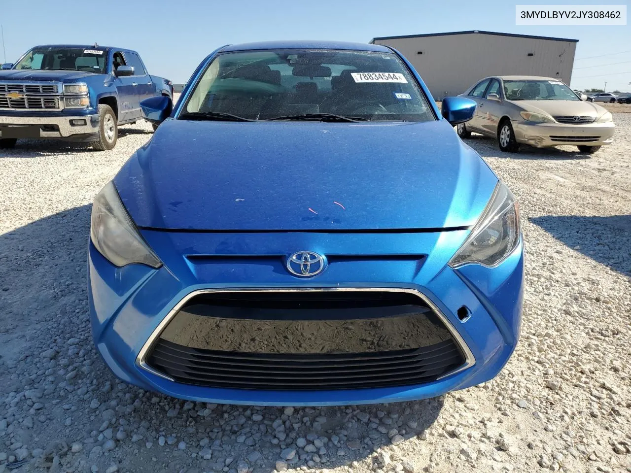 2018 Toyota Yaris Ia VIN: 3MYDLBYV2JY308462 Lot: 78834544