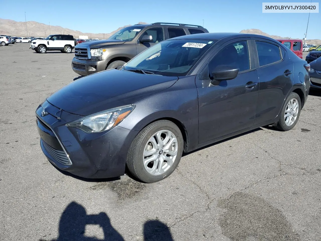 2018 Toyota Yaris Ia VIN: 3MYDLBYV1JY300420 Lot: 79917234