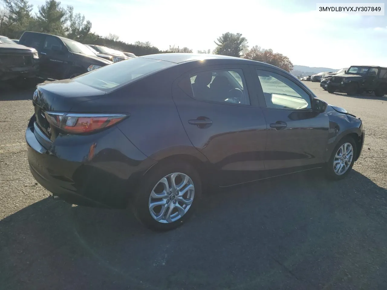 2018 Toyota Yaris Ia VIN: 3MYDLBYVXJY307849 Lot: 80715454