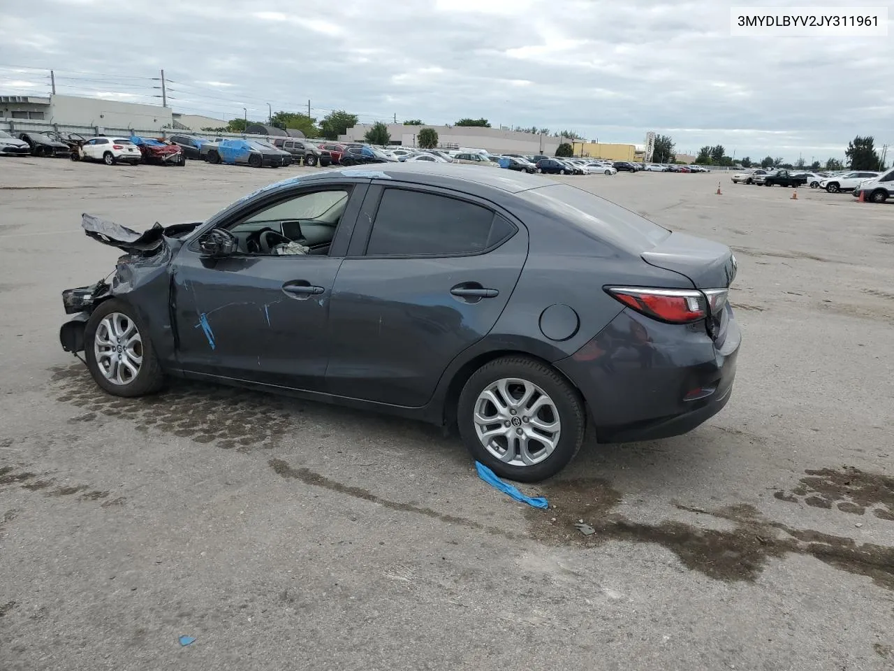 2018 Toyota Yaris Ia VIN: 3MYDLBYV2JY311961 Lot: 81307724