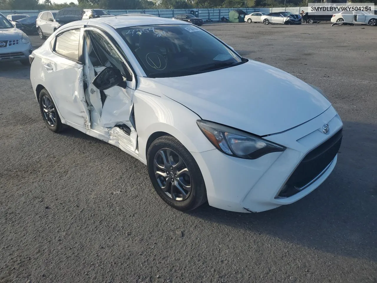 2019 Toyota Yaris L VIN: 3MYDLBYV9KY504254 Lot: 60797884