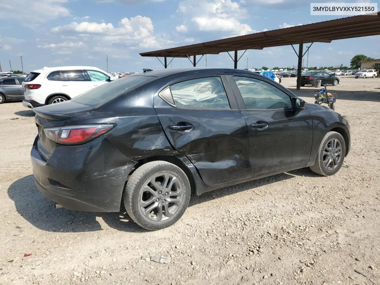 2019 Toyota Yaris L VIN: 3MYDLBYVXKY521550 Lot: 61929254