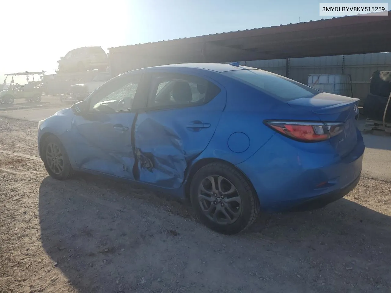 2019 Toyota Yaris L VIN: 3MYDLBYV8KY515259 Lot: 71098284