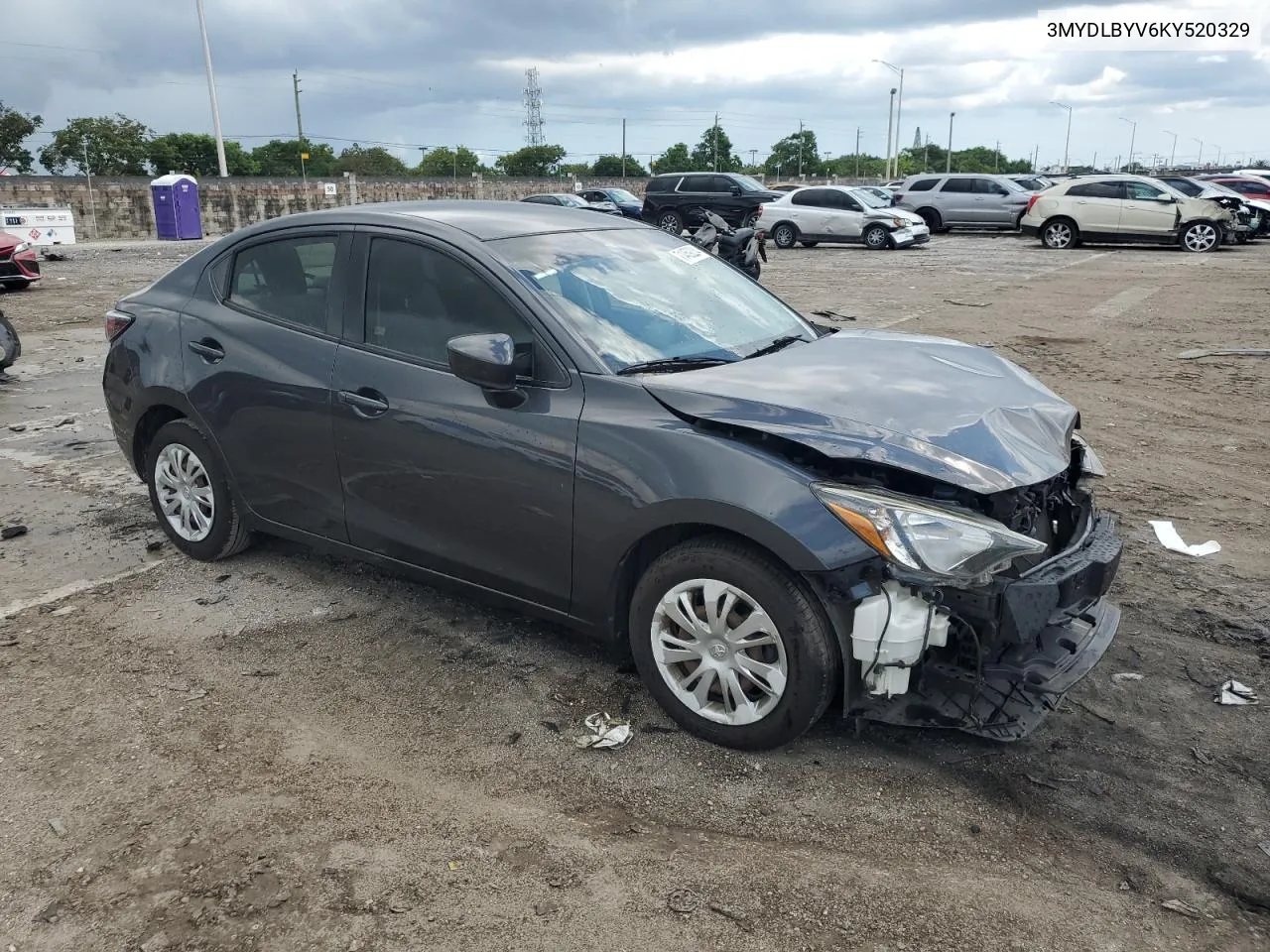 2019 Toyota Yaris L VIN: 3MYDLBYV6KY520329 Lot: 71459224