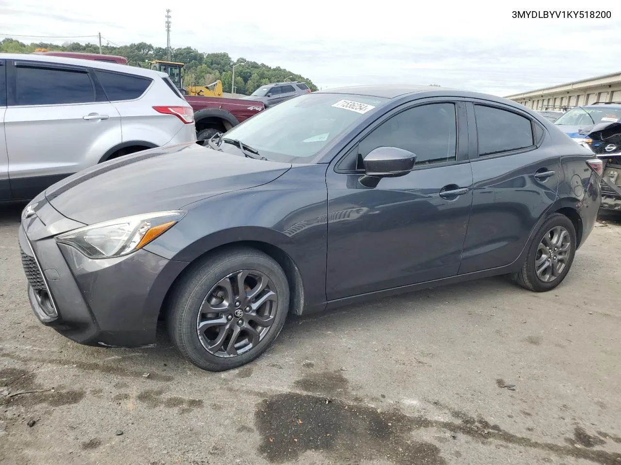 2019 Toyota Yaris L VIN: 3MYDLBYV1KY518200 Lot: 71536254