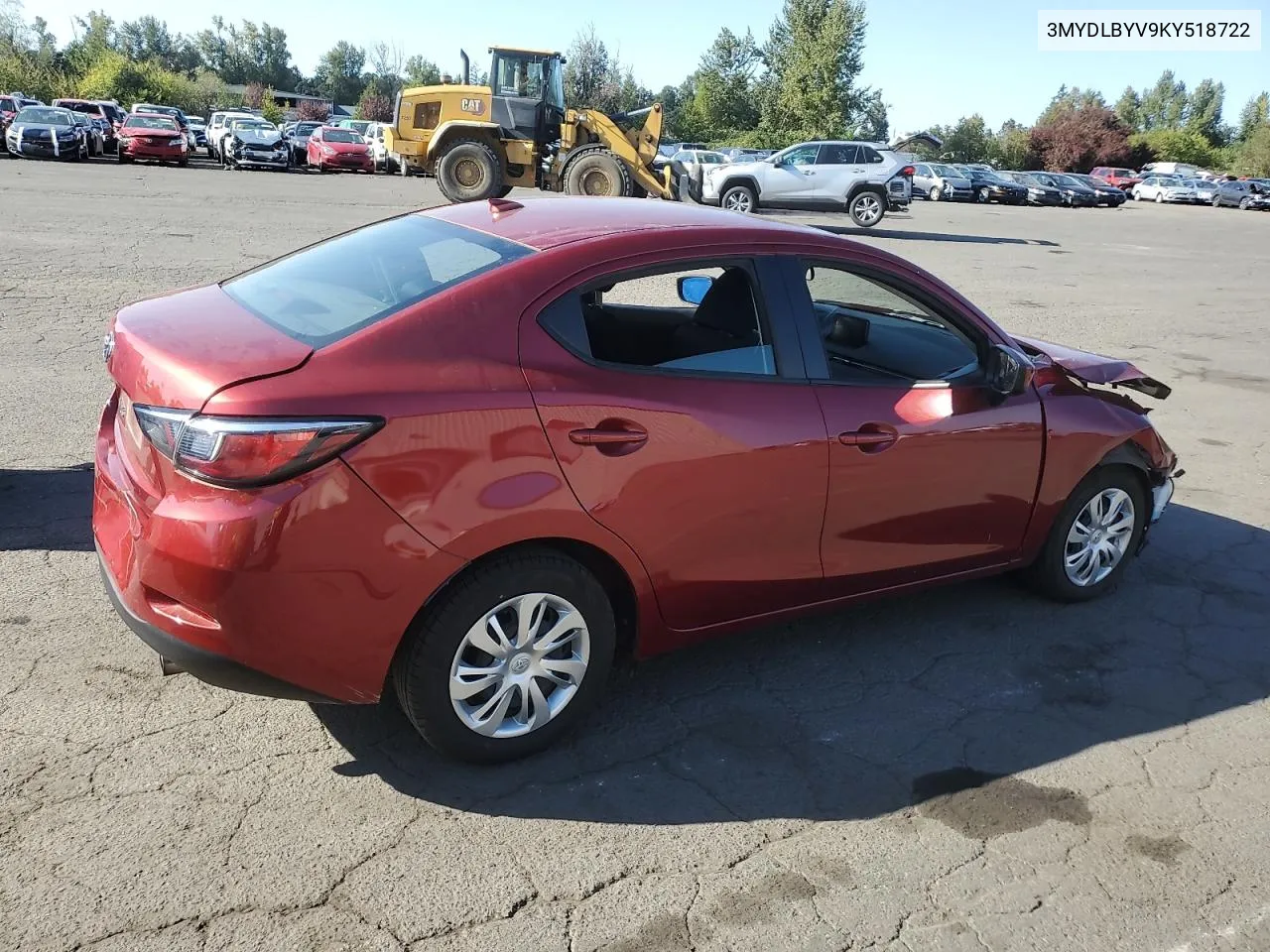 2019 Toyota Yaris L VIN: 3MYDLBYV9KY518722 Lot: 71782794