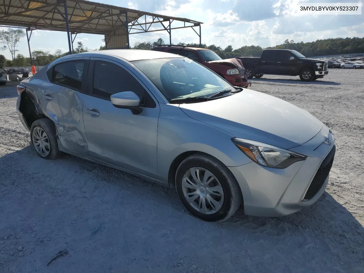 3MYDLBYV0KY523307 2019 Toyota Yaris L