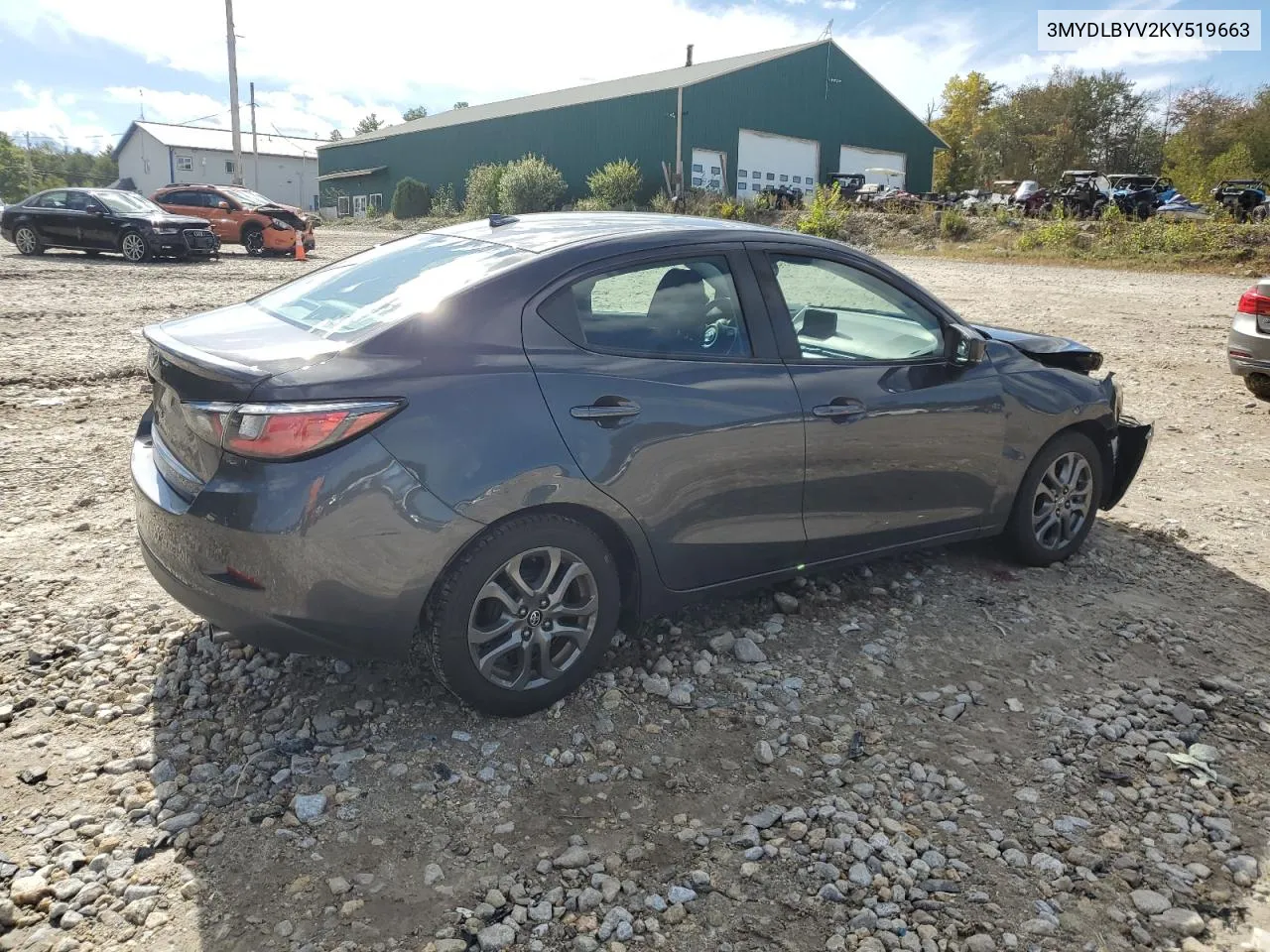 2019 Toyota Yaris L VIN: 3MYDLBYV2KY519663 Lot: 73272594