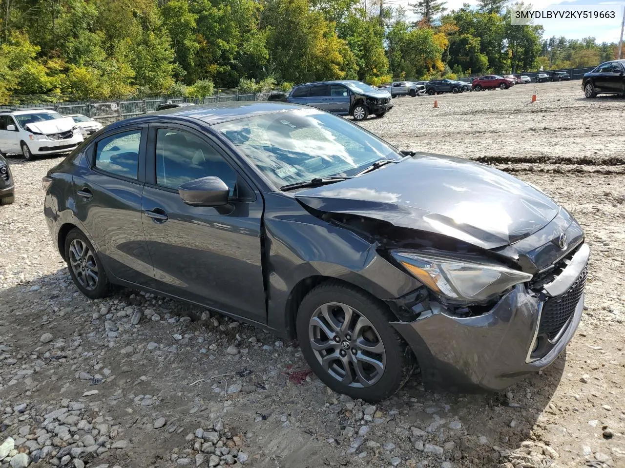 2019 Toyota Yaris L VIN: 3MYDLBYV2KY519663 Lot: 73272594