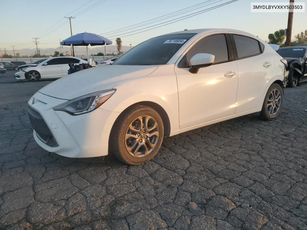 3MYDLBYVXKY503503 2019 Toyota Yaris L