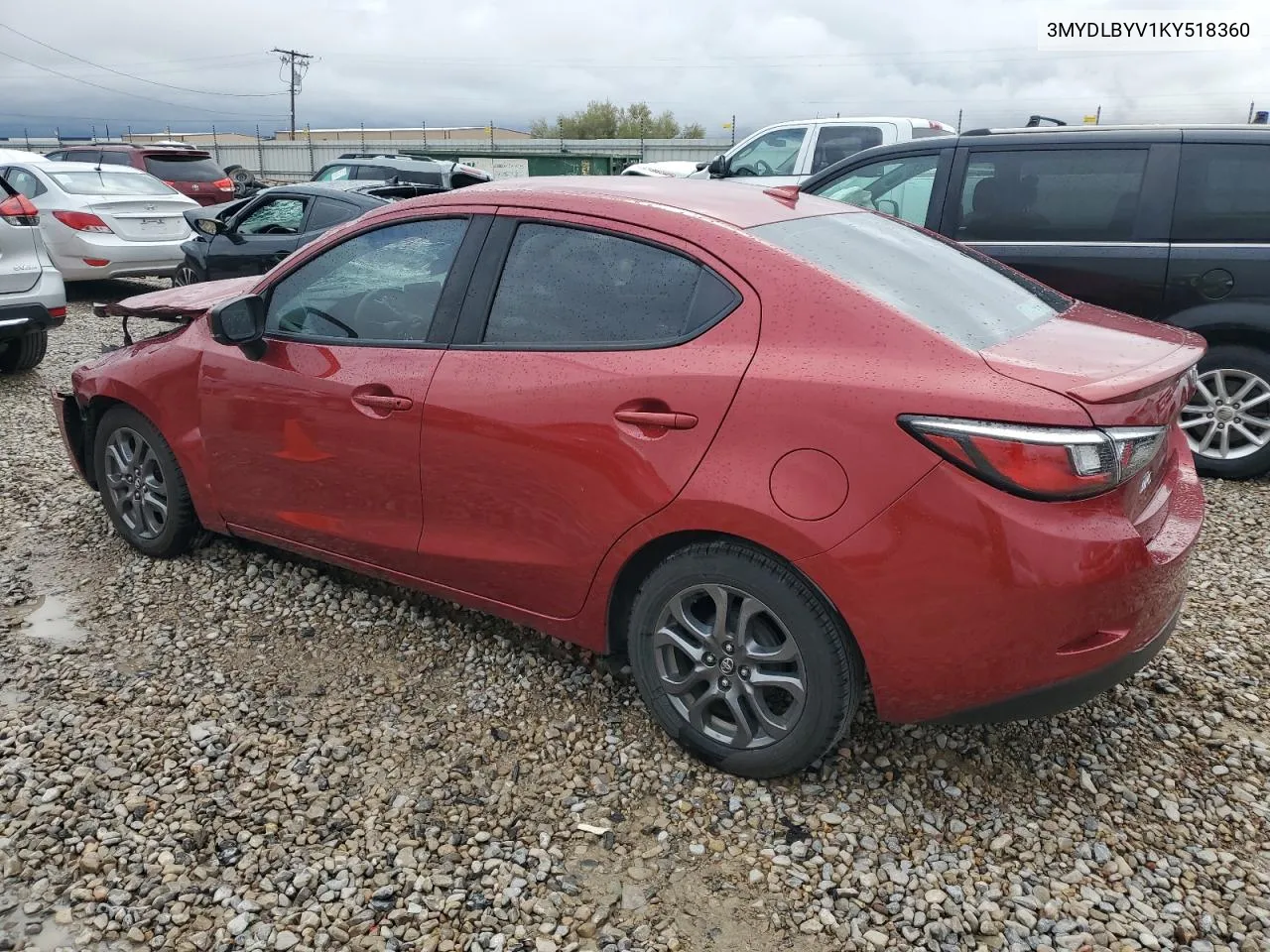 3MYDLBYV1KY518360 2019 Toyota Yaris L