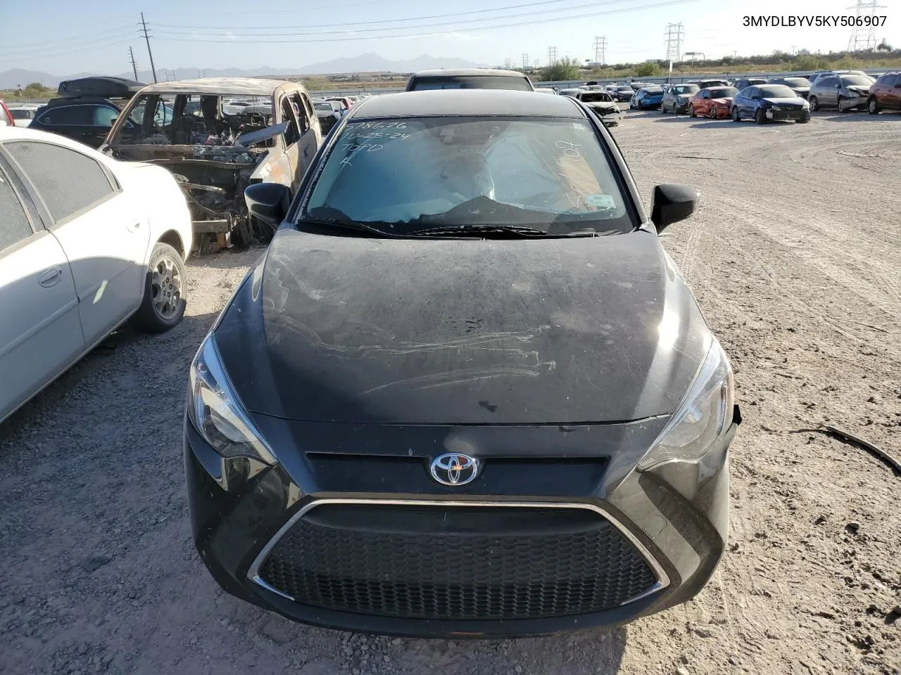 2019 Toyota Yaris L VIN: 3MYDLBYV5KY506907 Lot: 78306834