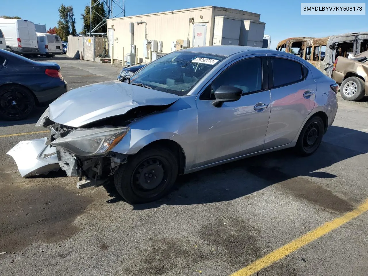 2019 Toyota Yaris L VIN: 3MYDLBYV7KY508173 Lot: 79298774