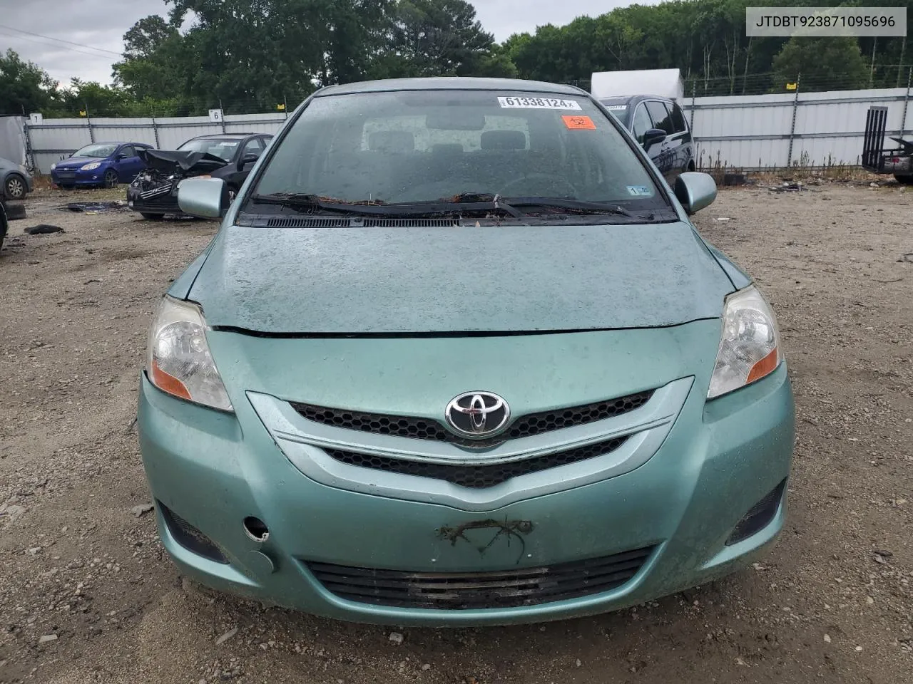 2020 Toyota Yaris VIN: JTDBT923871095696 Lot: 61338124