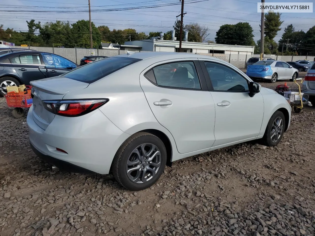 2020 Toyota Yaris L VIN: 3MYDLBYV4LY715881 Lot: 73287304