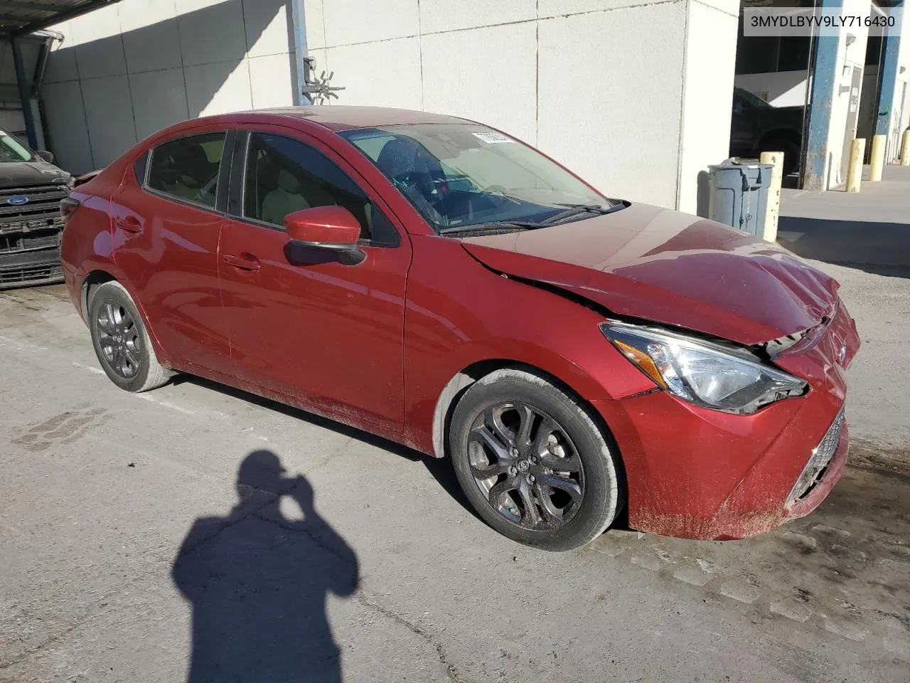 2020 Toyota Yaris L VIN: 3MYDLBYV9LY716430 Lot: 77830234