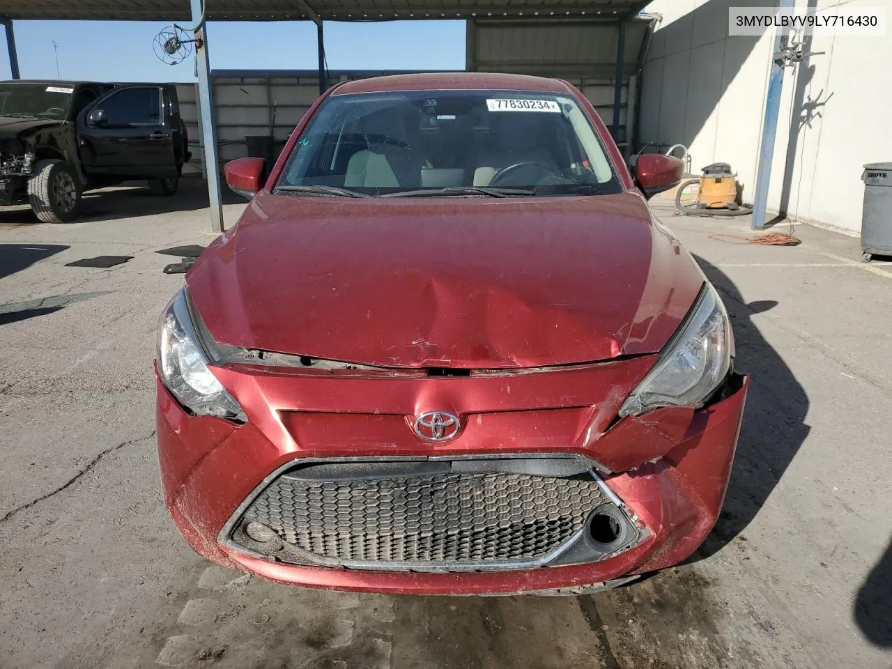 2020 Toyota Yaris L VIN: 3MYDLBYV9LY716430 Lot: 77830234