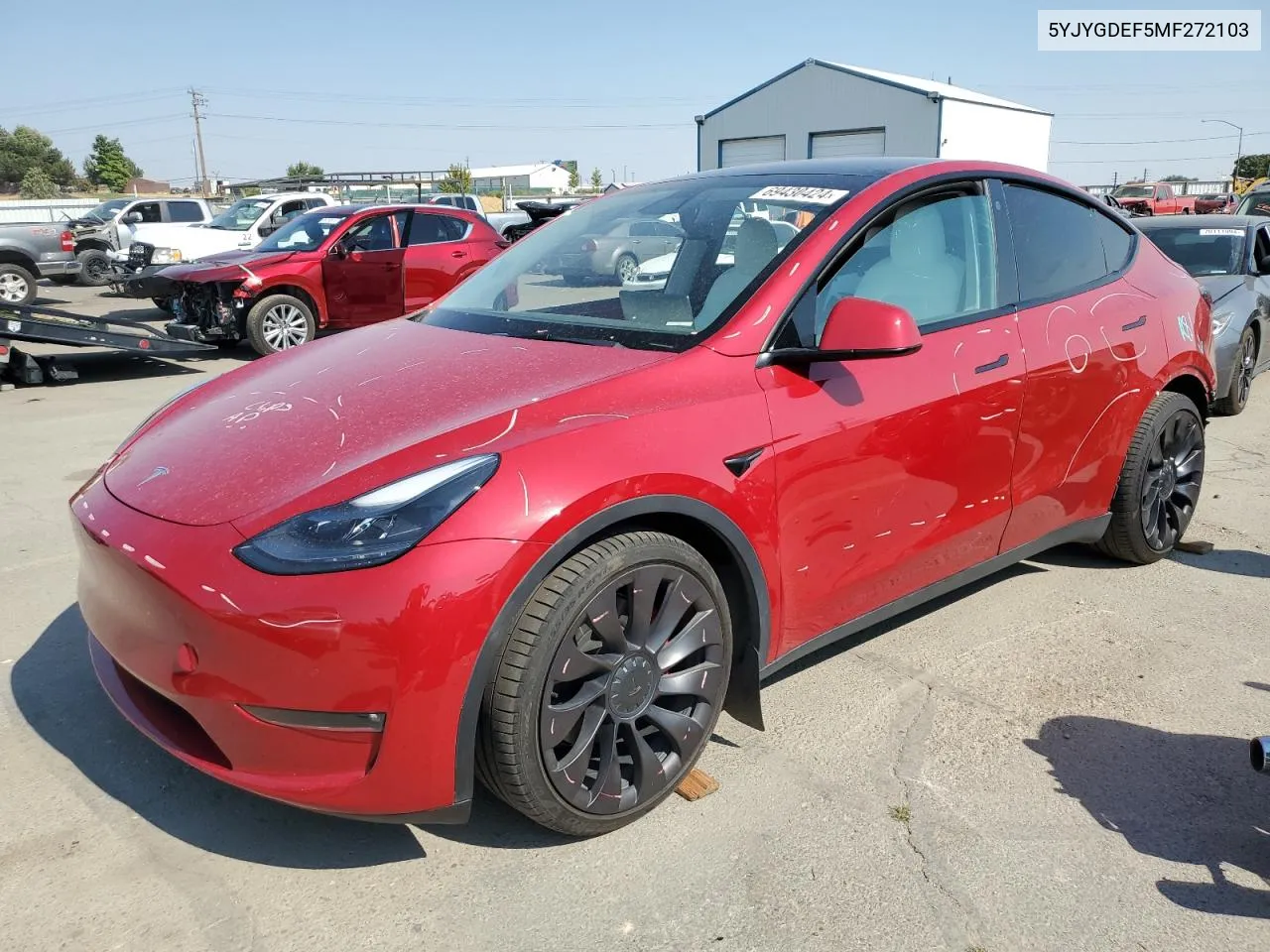 5YJYGDEF5MF272103 2021 Tesla Model Y