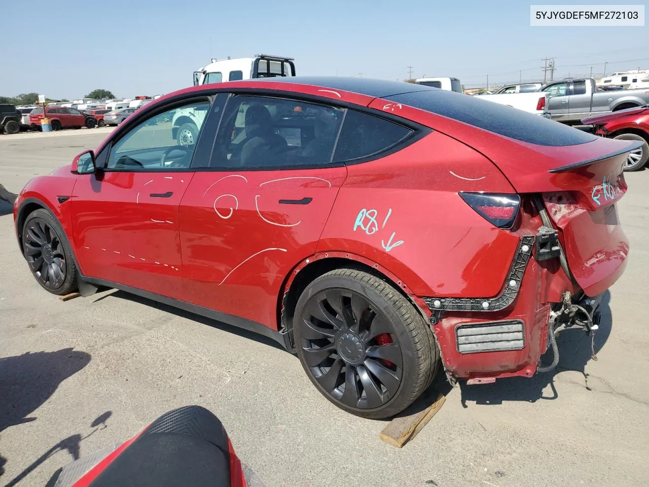 5YJYGDEF5MF272103 2021 Tesla Model Y