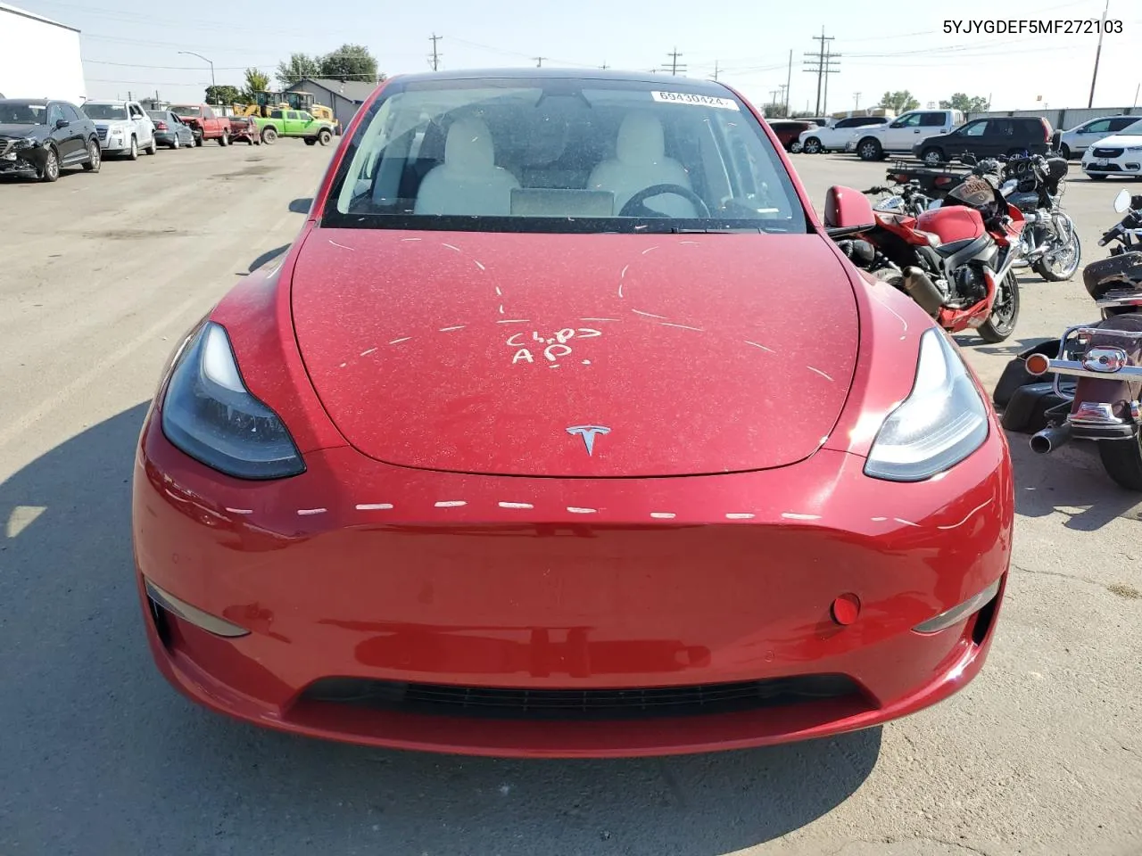 5YJYGDEF5MF272103 2021 Tesla Model Y